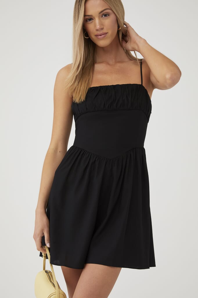 Free People | Onda Sleeved Mini in Black| FashionPass Free People | Onda Sleeved Mini in Black| FashionPass