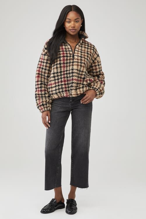 BEACH RIOT | Leona Sherpa in Midnight Houndstooth| FashionPass