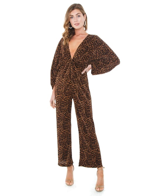 leopard pantsuit