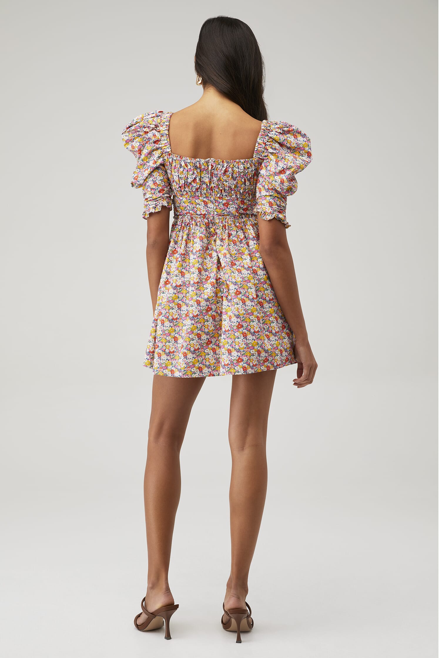 fold over ultra mini dress Taia Foldover-Neck Structured Tulip Mini Dress in True Navy