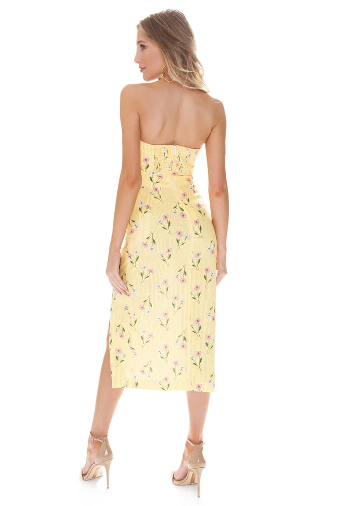 Finders Keepers Limoncello Dress in Yellow Floral