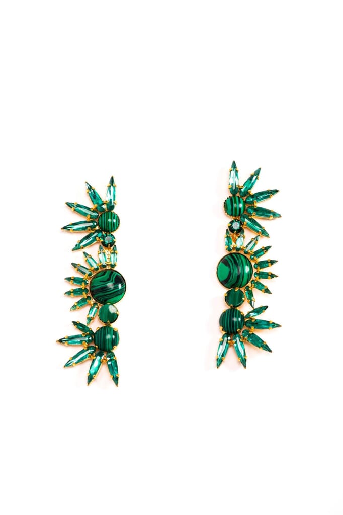 Elizabeth Cole | Livy Earrings in Green| FashionPass