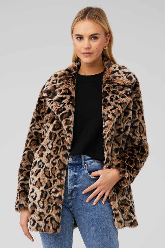 Free People | Lola Leopard Blazer in Beige Leopard| FashionPass