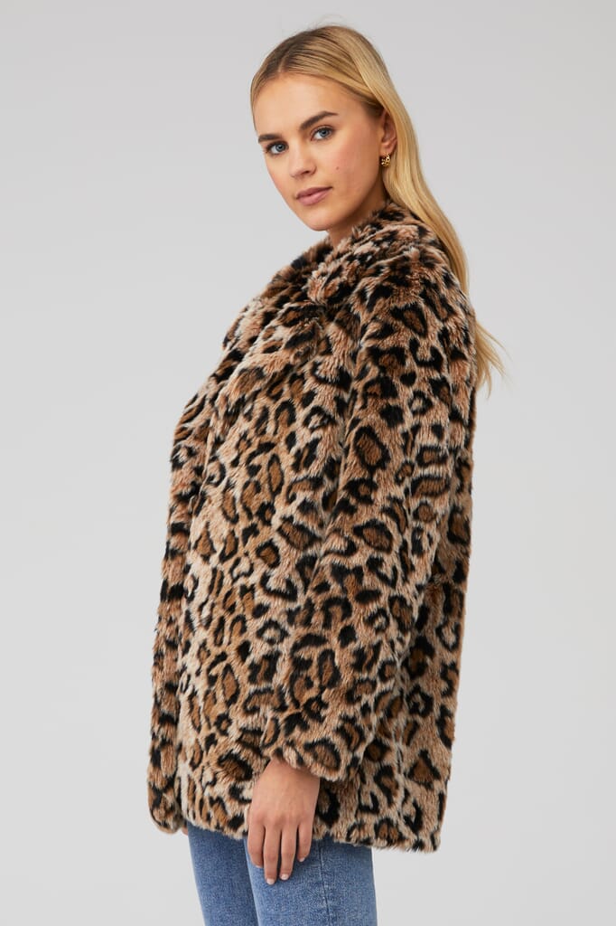 Free People | Lola Leopard Blazer in Beige Leopard| FashionPass