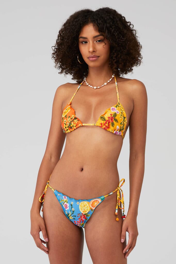 Agua Bendita, Calista Ross Bikini Top in Multicolor