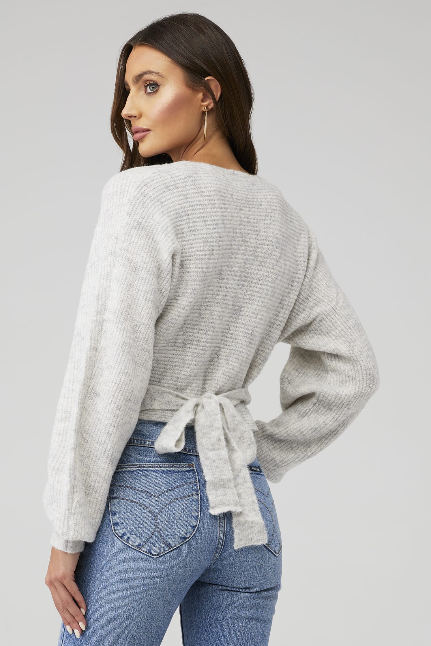 John Jenn By Line Lolita Wrap Cardigan in Porcelian| FashionPass