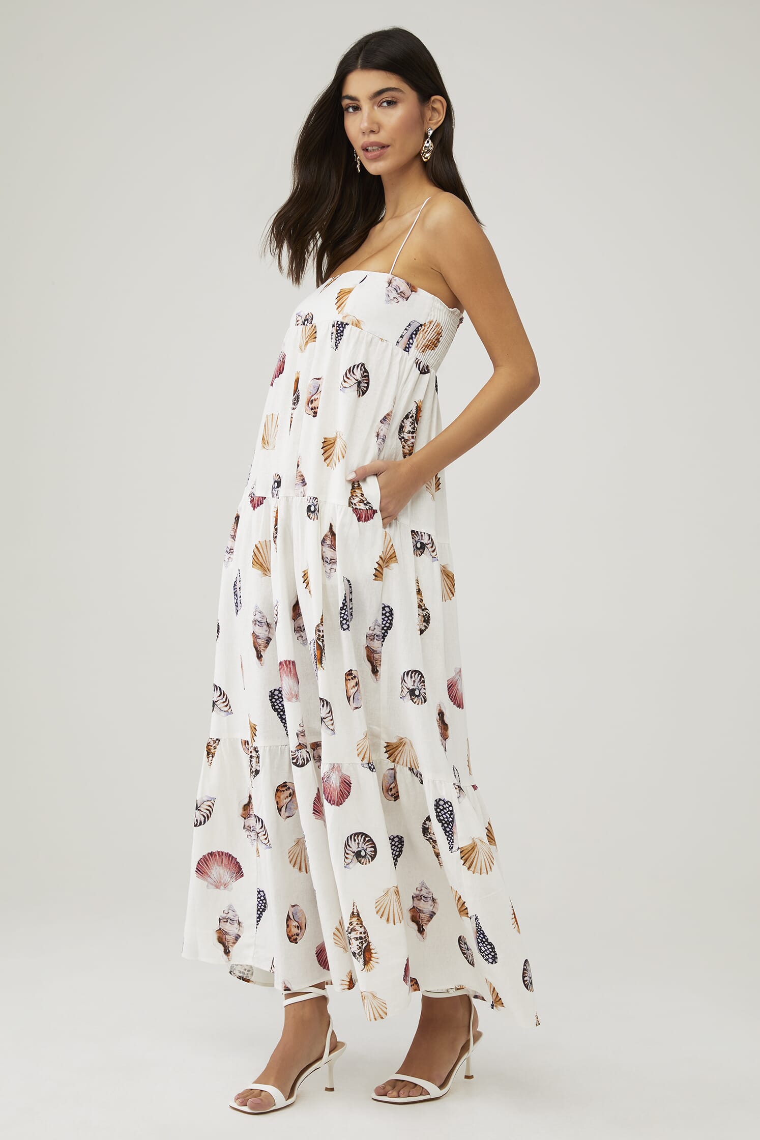 asymmetrical shoulder maxi dress Off-shoulder maxi dress w/ side slit