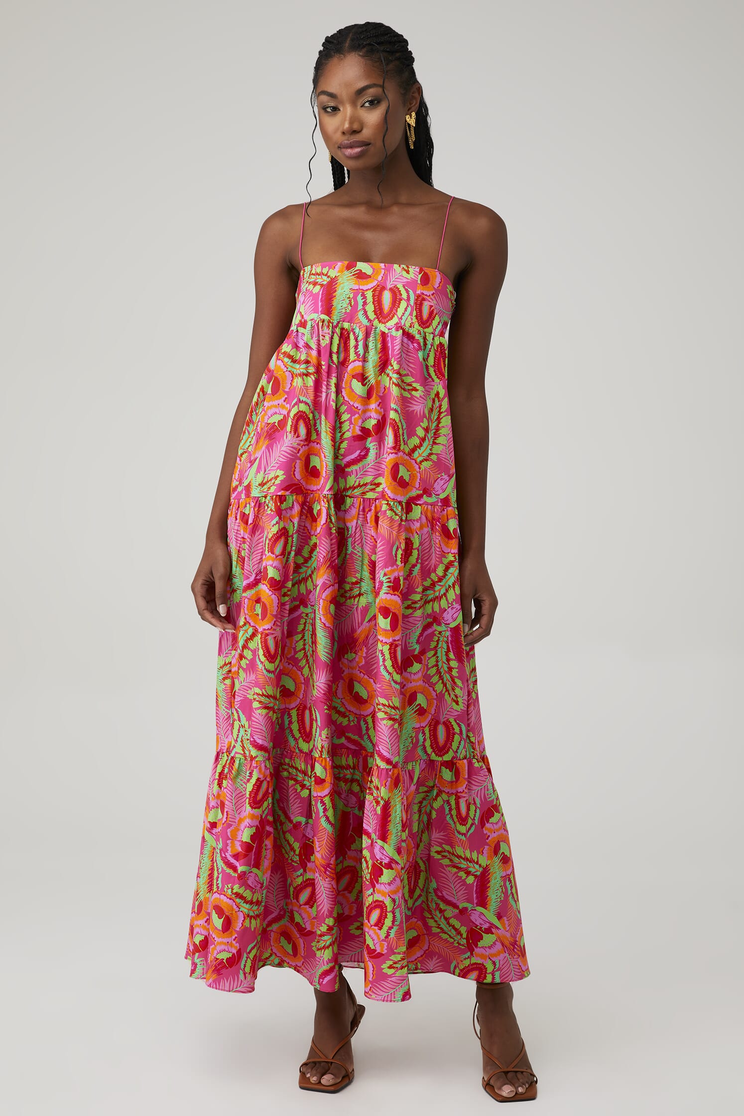 Show Me Your Mumu Long Weekend Maxi Dress in Paradise Palms