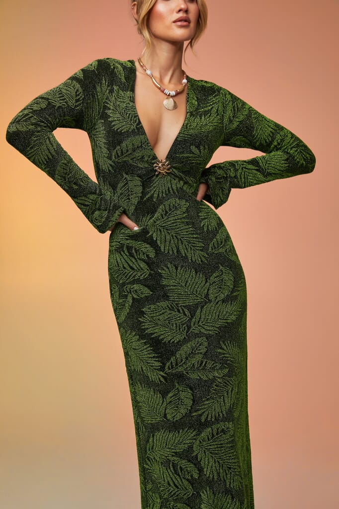 Show Me Your Mumu | Lopez Dress in Palm Sparkle| FashionPass Show Me Your Mumu | Lopez Dress in Palm Sparkle| FashionPass