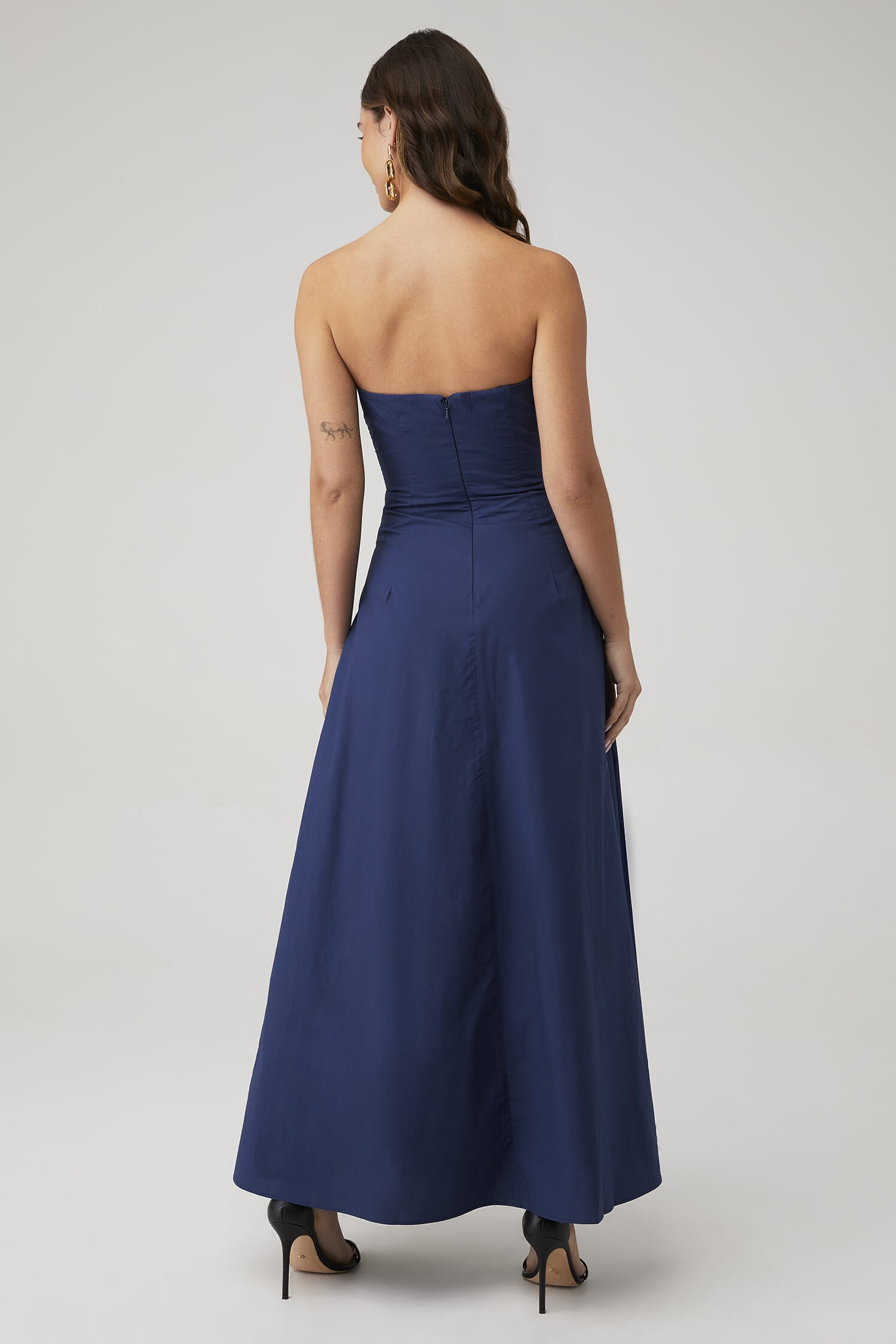bardot navy blue dress Bardot Bridesmaid Linen Dress  Gala