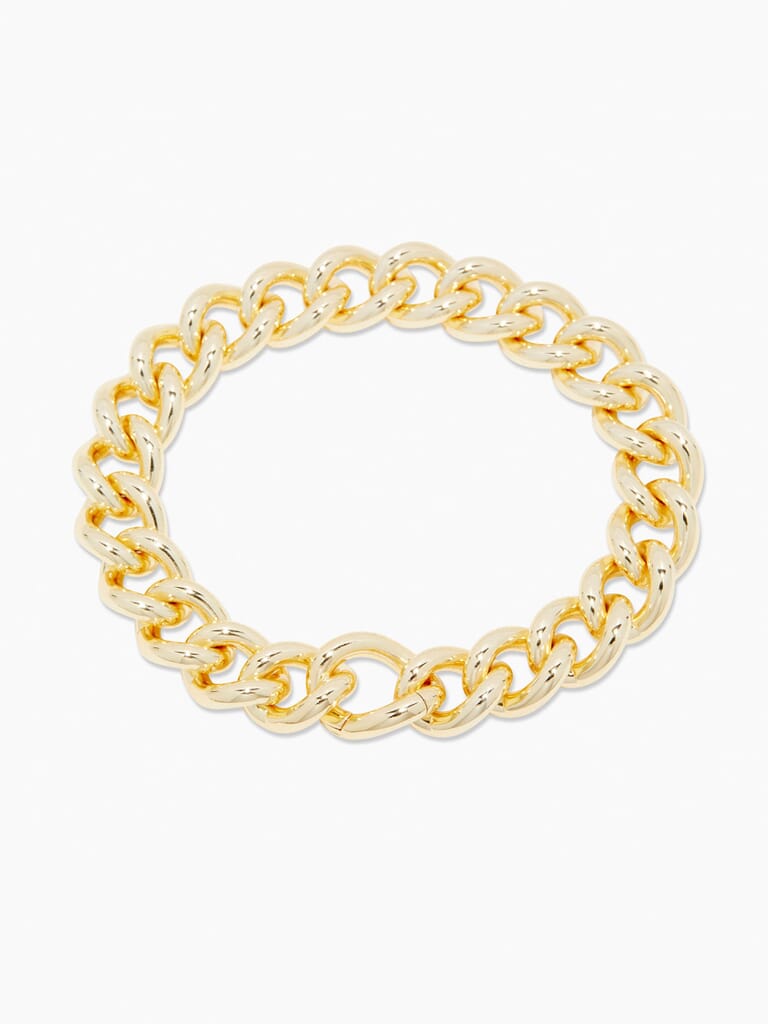 Gorjana Lou Link Bracelet in Gold FashionPass