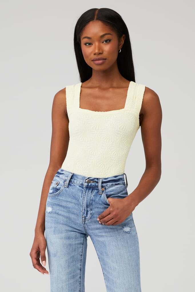 Free People Love Letter Cami in Mellow Yellow FashionPass