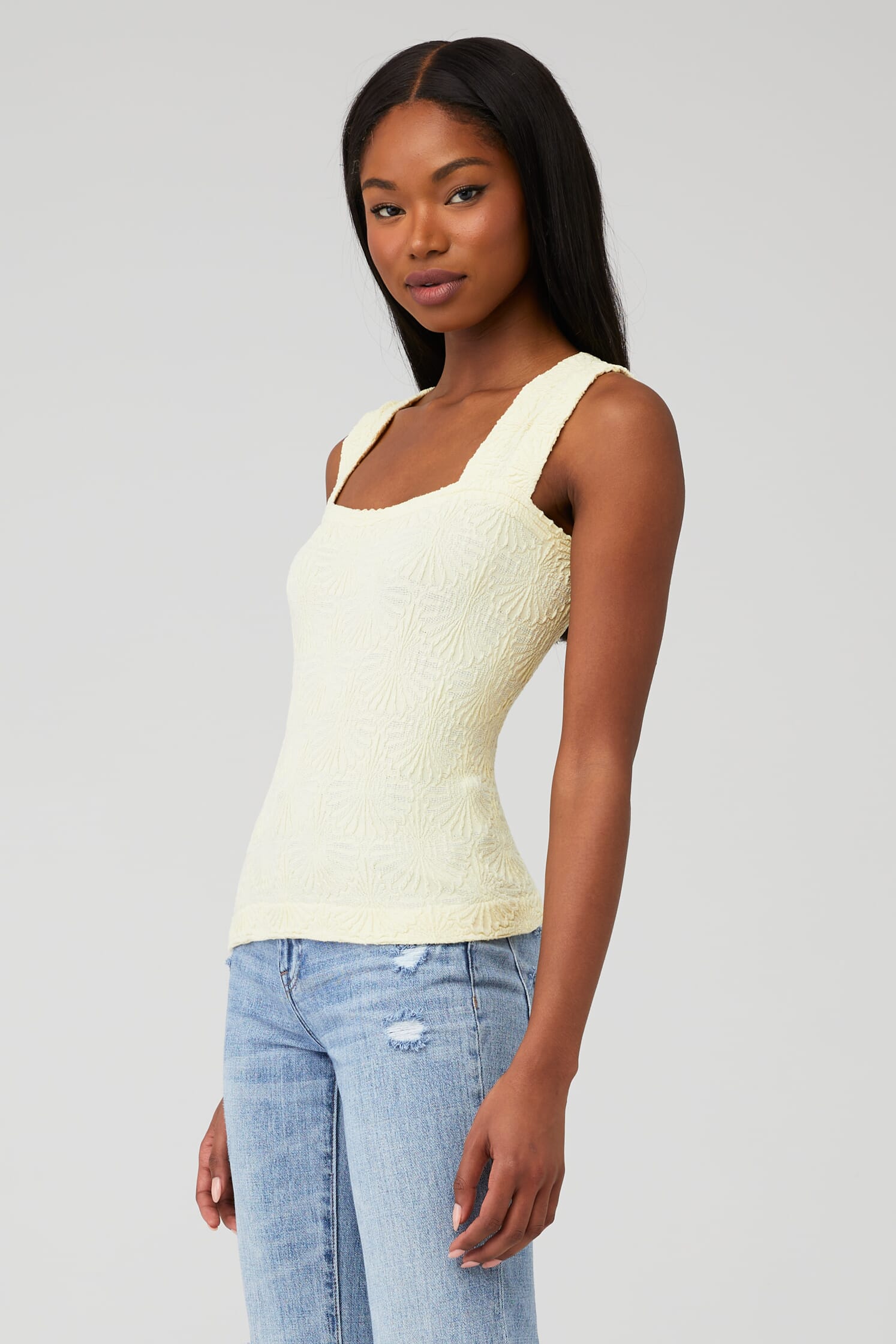 Free People, Clean Lines Cami in White