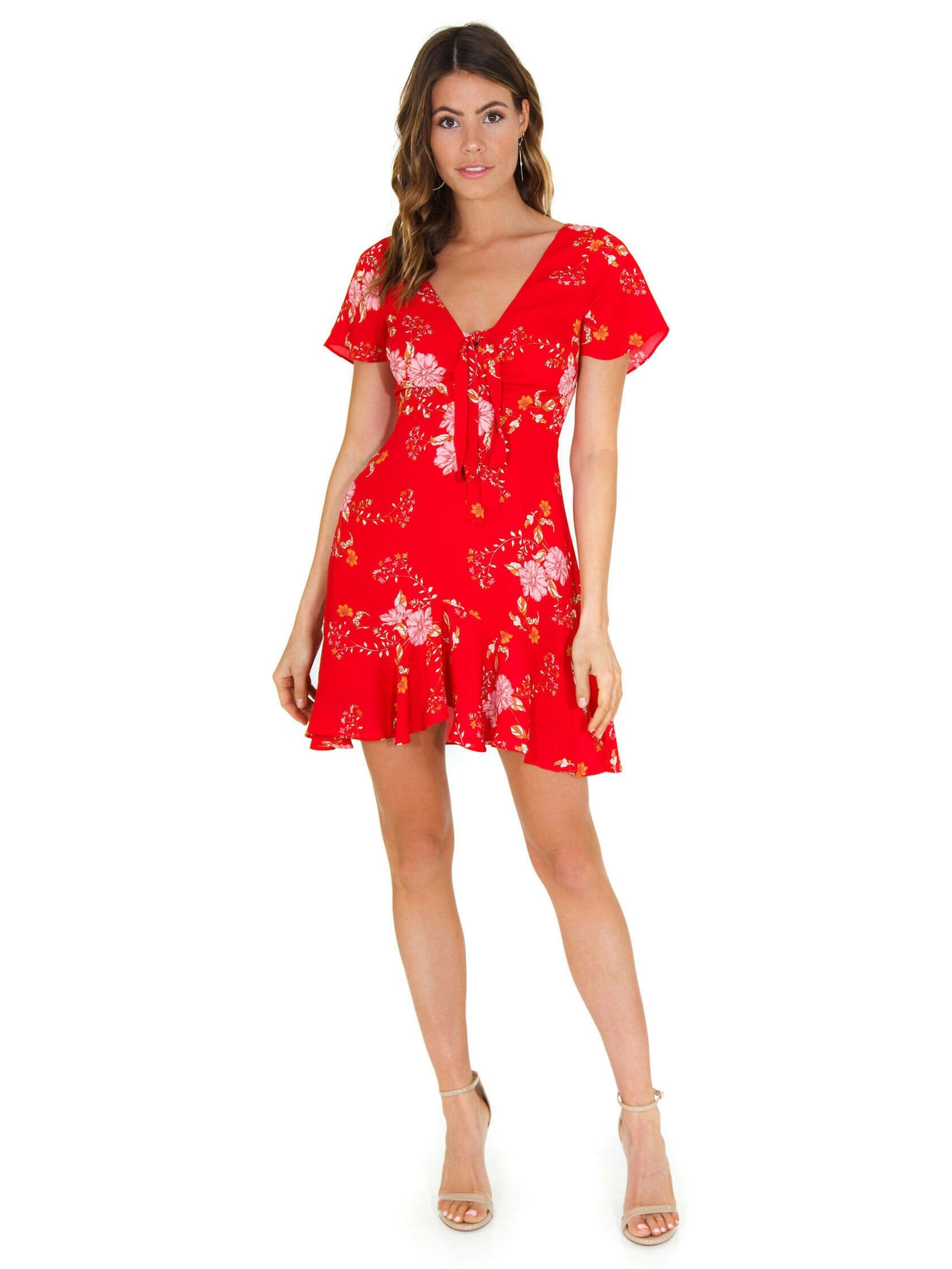 BB Dakota | Love Back Atcha Dress in Red| FashionPass