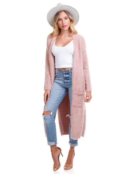 BB Dakota | Lovefool Cardigan In Mauve Rose| FashionPass