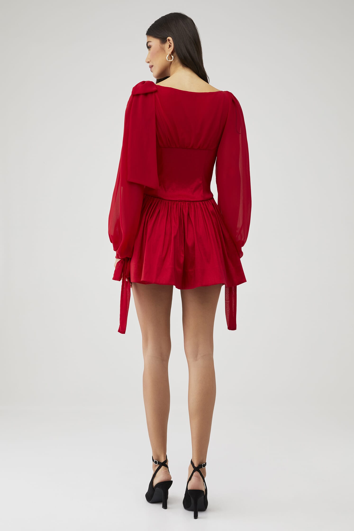 For Love & Lemons | Lucia Mini Dress in Red| FashionPass