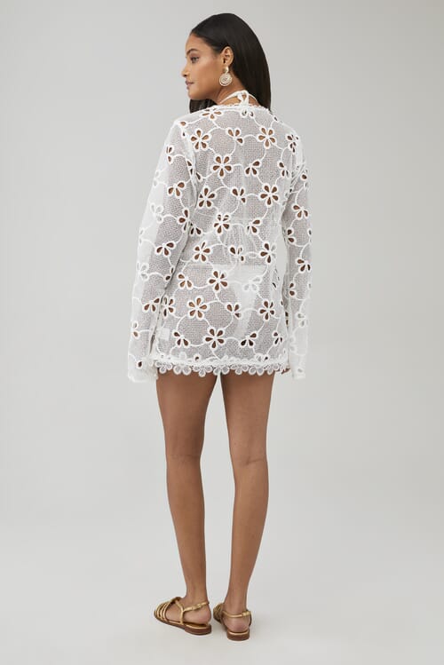 For Love & Lemons | Luciana Tunic in White| FashionPass