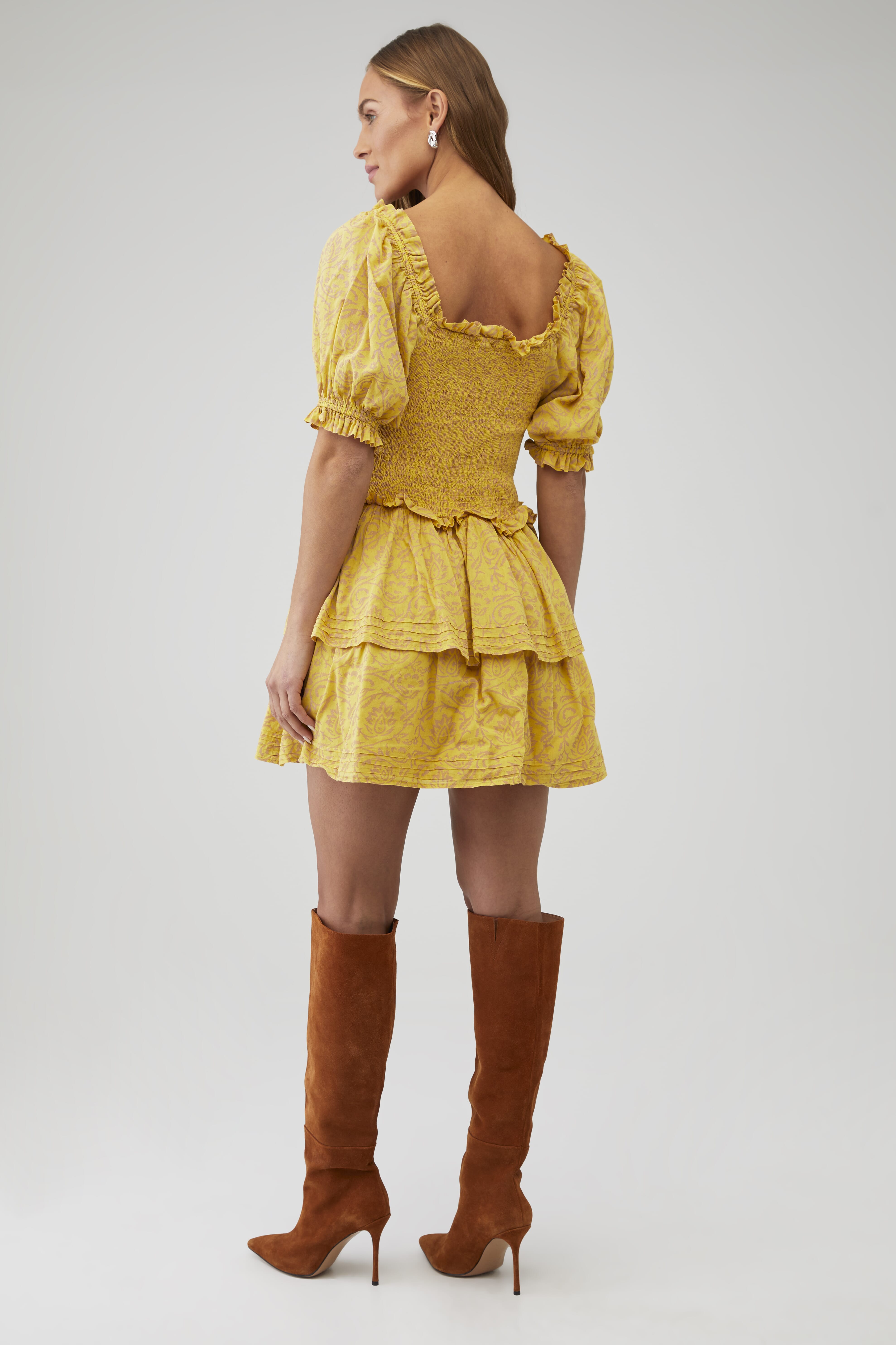 knee length dresses for ladies Camellia Mini Dress – Hell Bunny