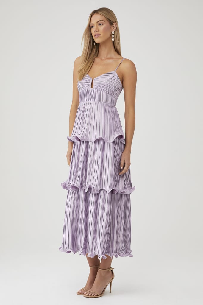 long dress colour PLUM COLOR LONG DRESS WITH – Le Obsession Boutique main image 0