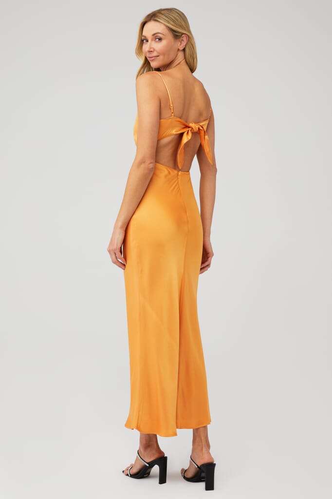 Bardot, Malinda Slip Dress in Tangerine