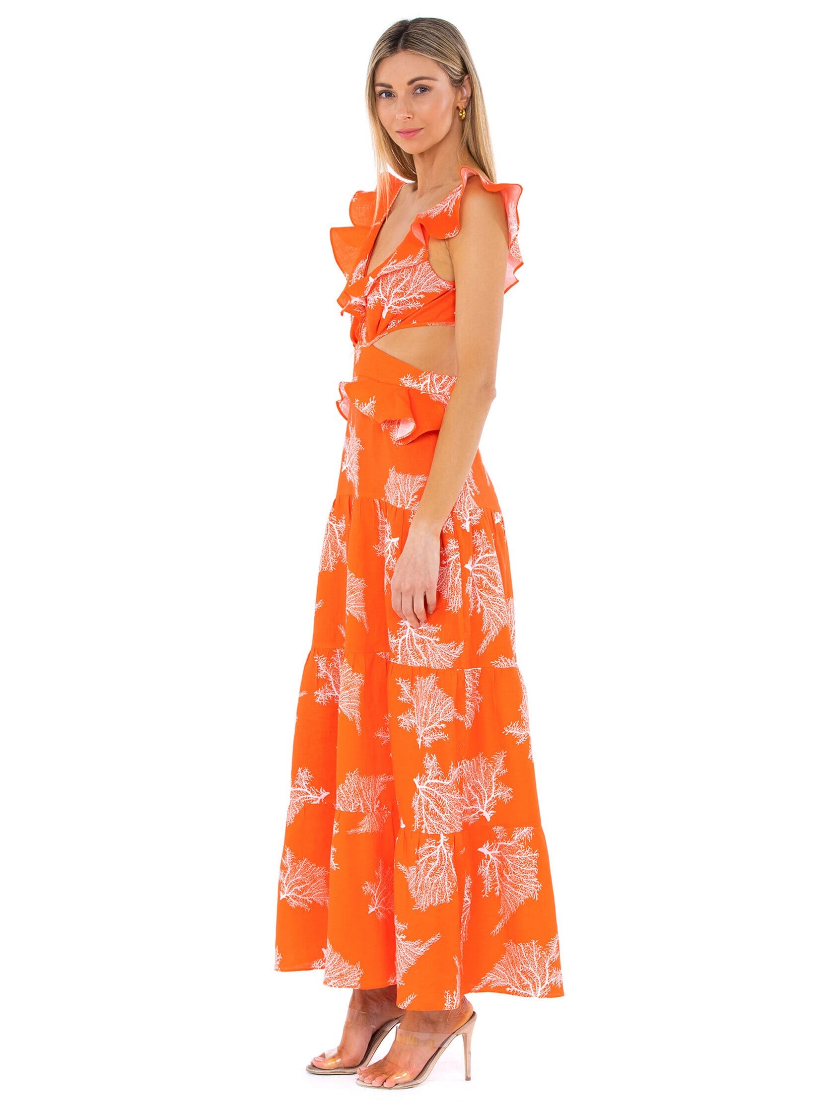 BB Dakota, Out Late Dress in Tangerine