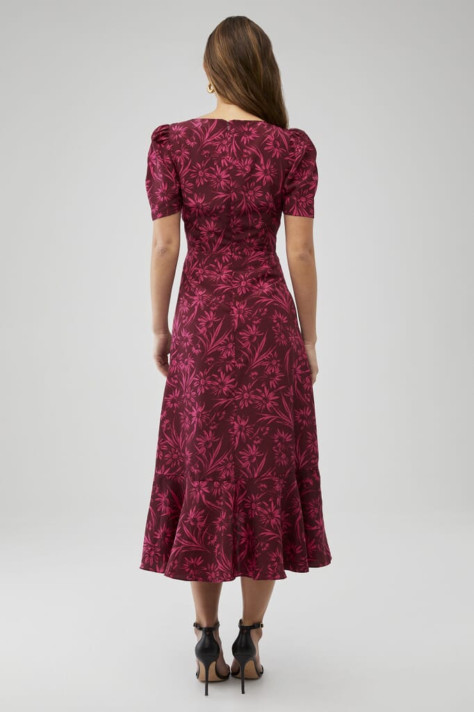 knee length dresses for ladies Likely Clea Midi Dress