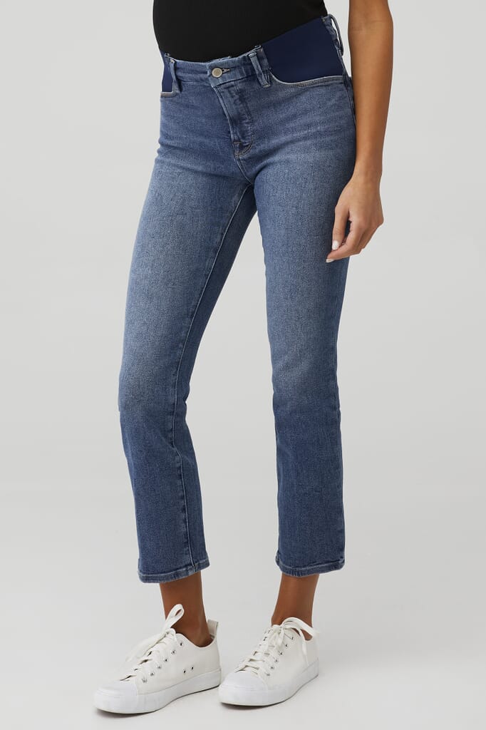 Good American | Maternity Good Straight Jeans in Blue| FashionPass