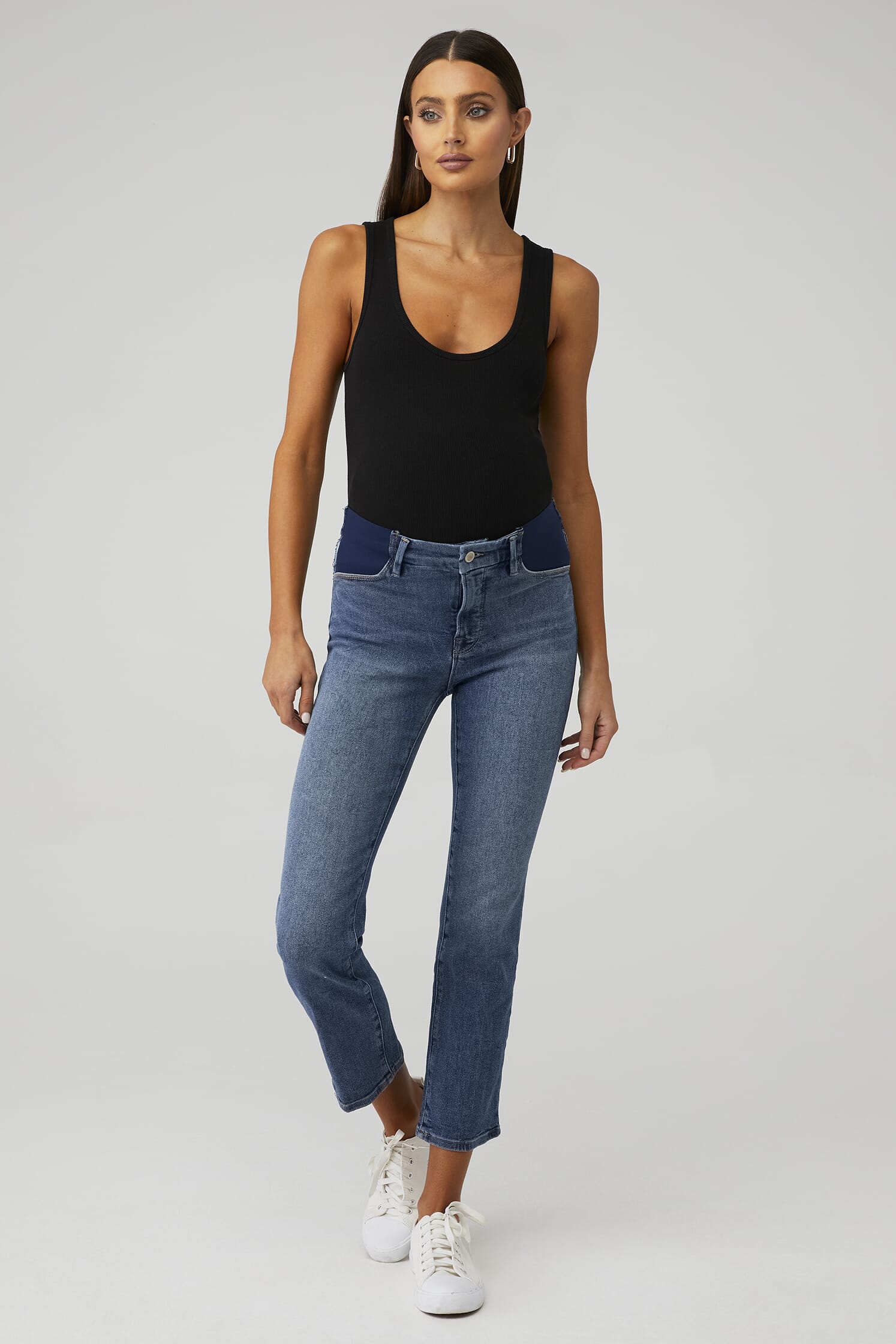 Good American Maternity Good Straight Jeans in Blue FashionPass