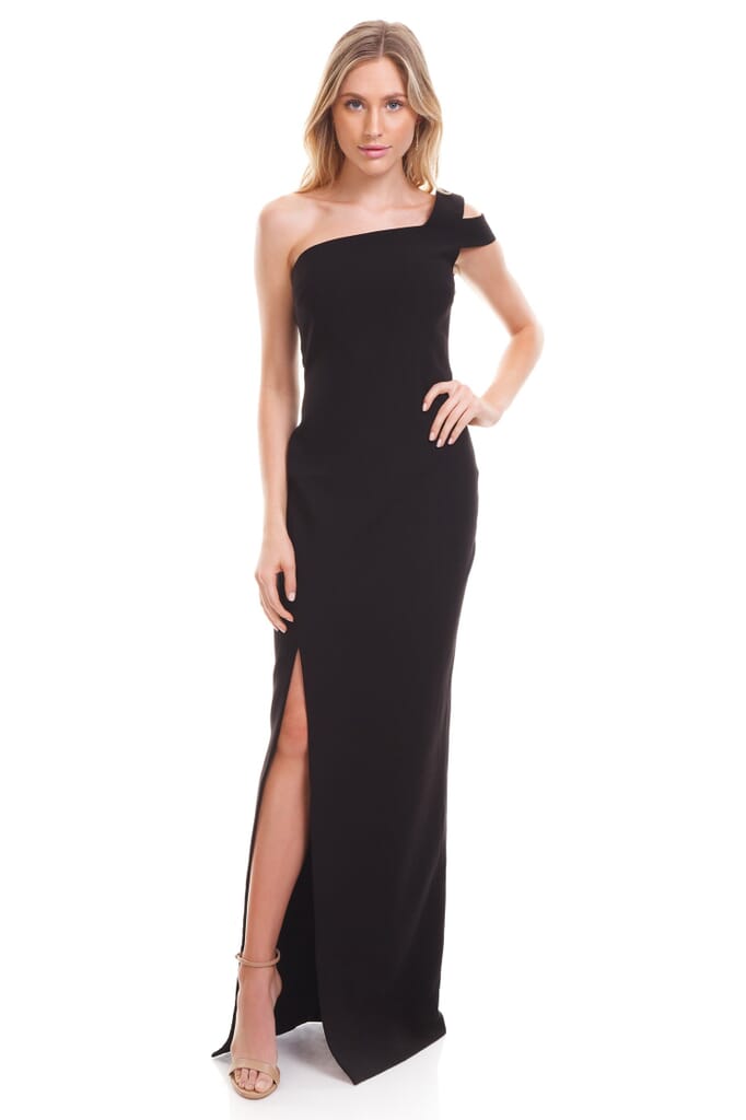 LIKELY | Maxson Gown in Black| FashionPass