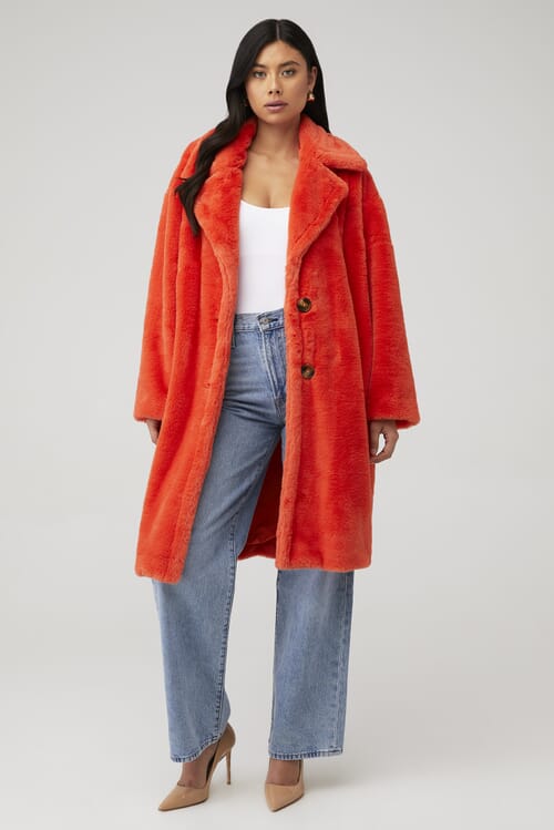 Steve madden red on sale coat