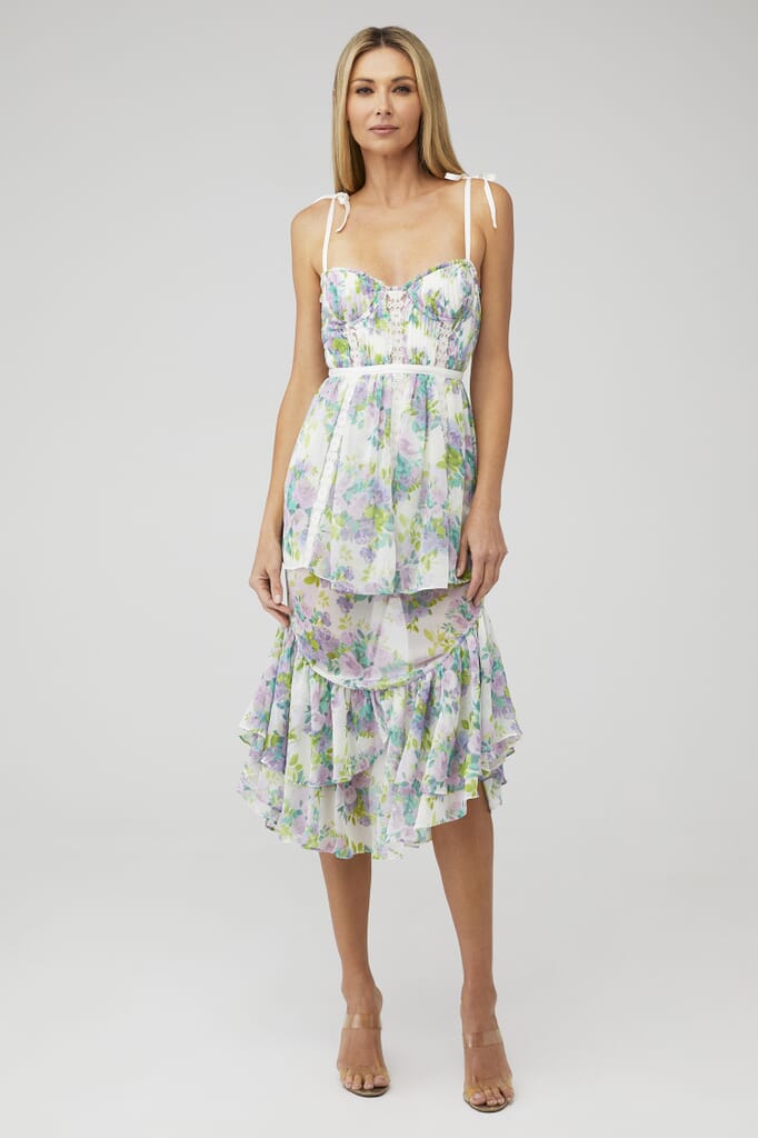 For Love Lemons Meadow Maxi Dress In Lavendar Fashionpass