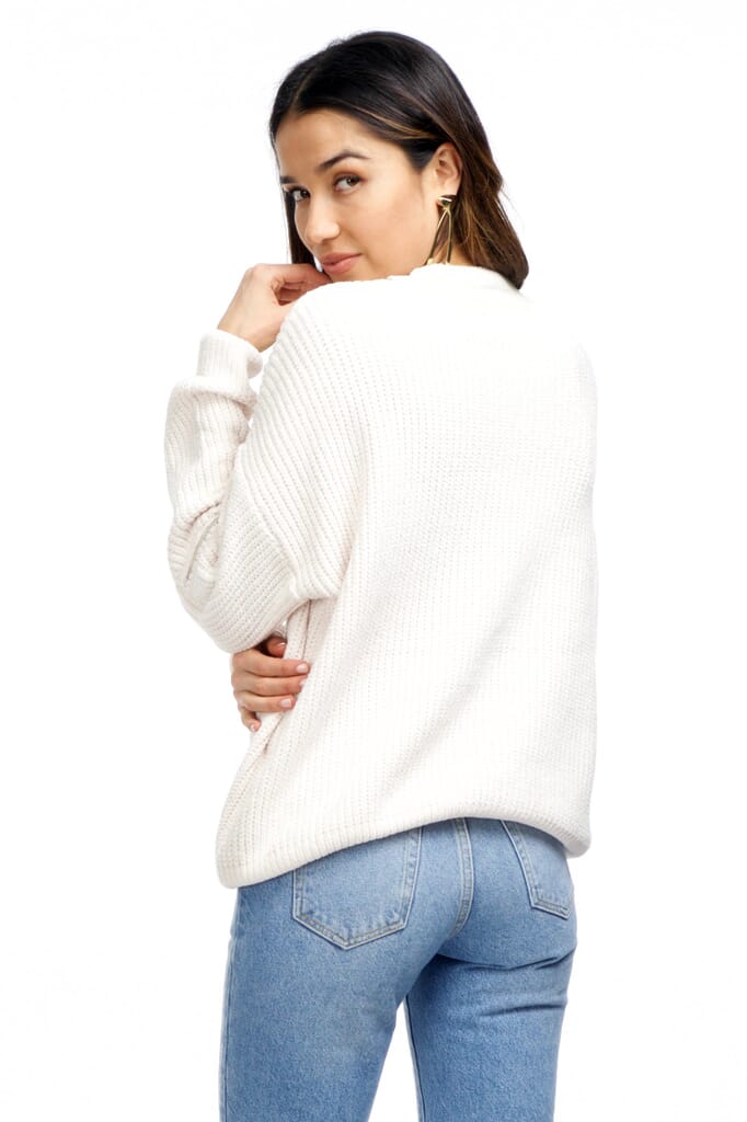 Strut & Bolt Megan Choker Sweater in Ivory FashionPass