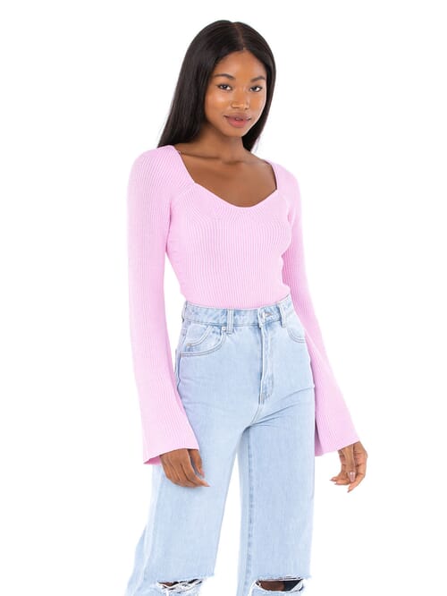 line and dot sweater