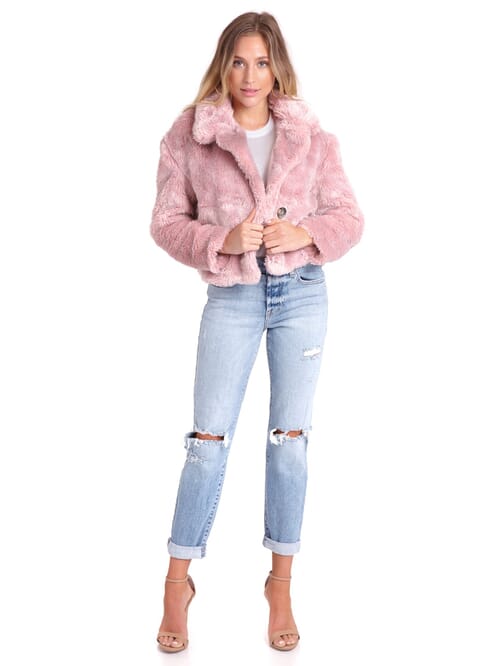 Free people mena faux fur jacket best sale