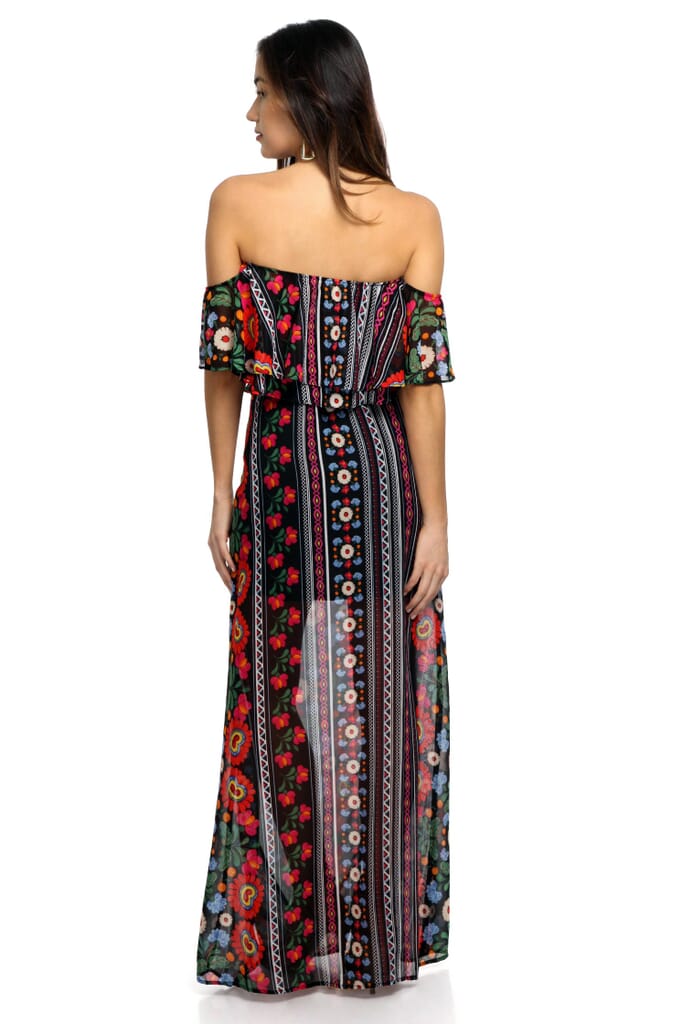 Show Me Your Mumu Mick Double Slit Skirt in Mexicali