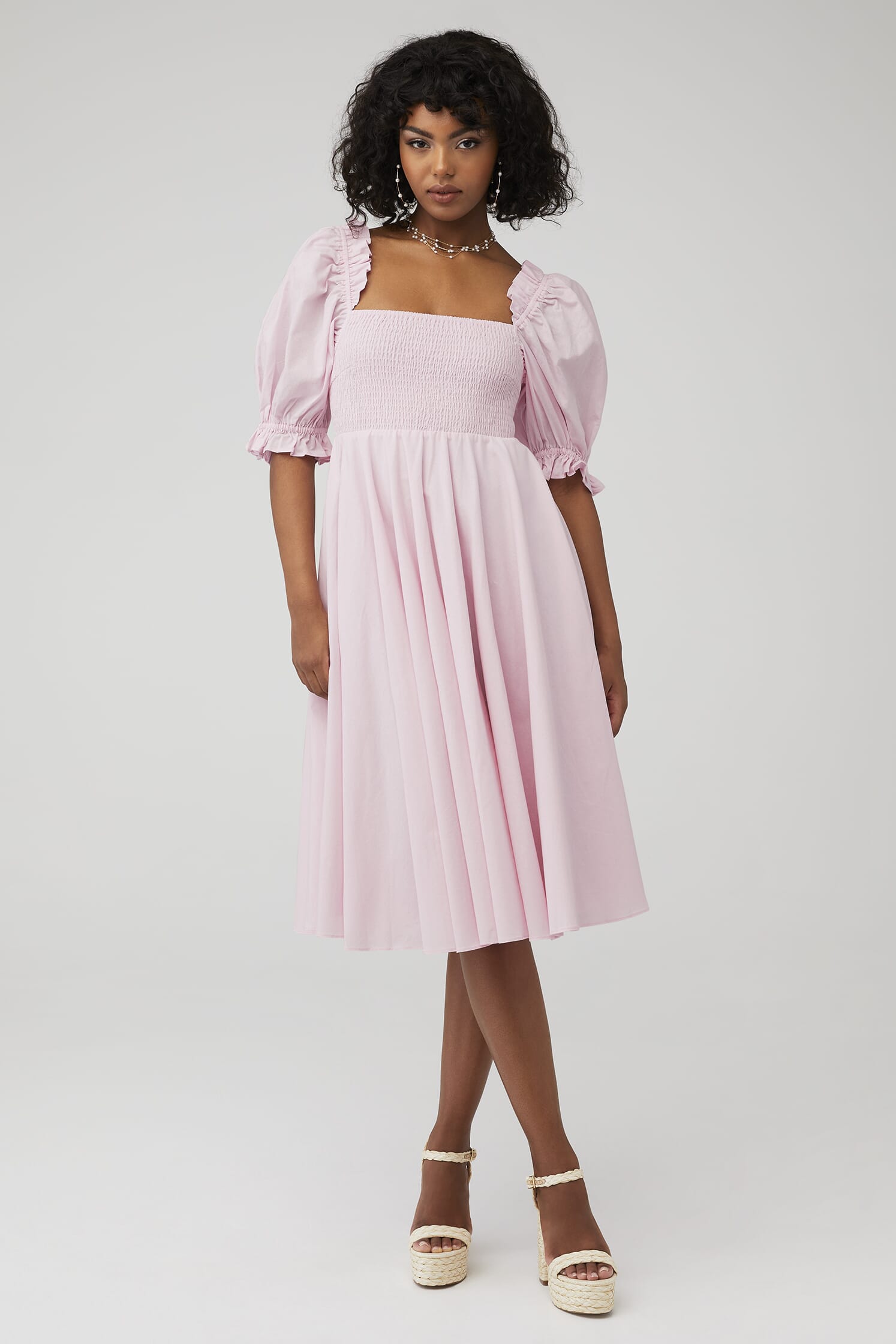 Selkie | Midi Maria Dress in Baby Soft| FashionPass