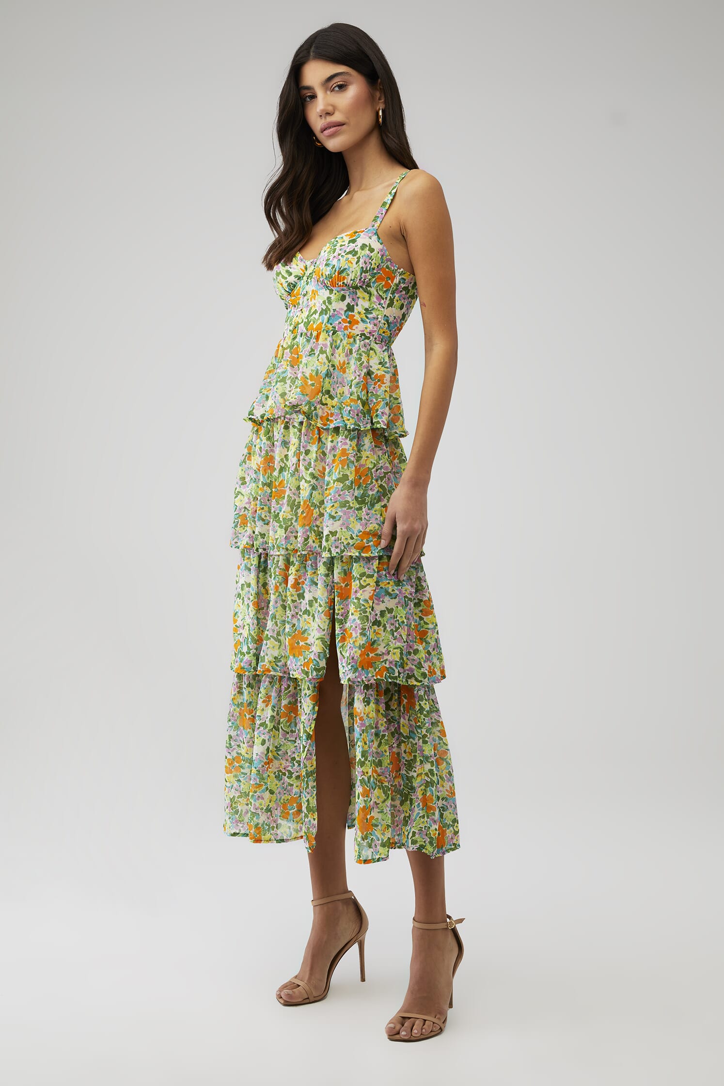 white feather dress midi Maiden White Lace Bardot Midi Dress With Feather Trim – Club L London