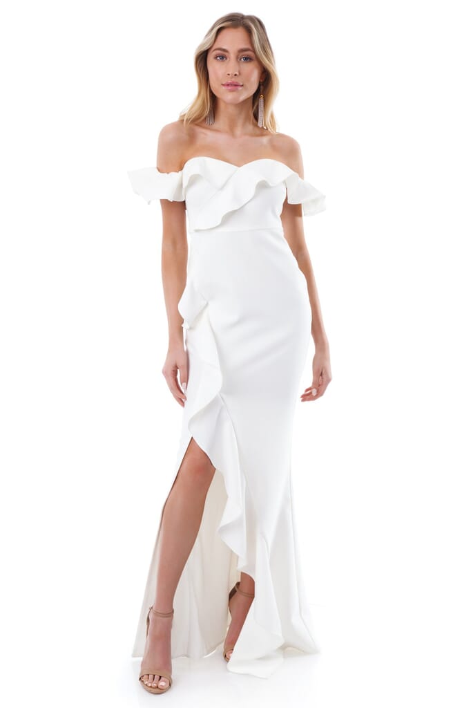 LIKELY Miller Gown in White