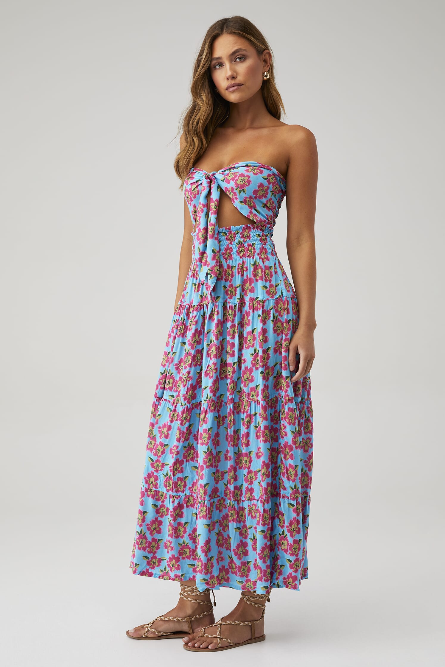 TIARE HAWAII | Moana Maxi Dress in Poipu Turquoise| FashionPass