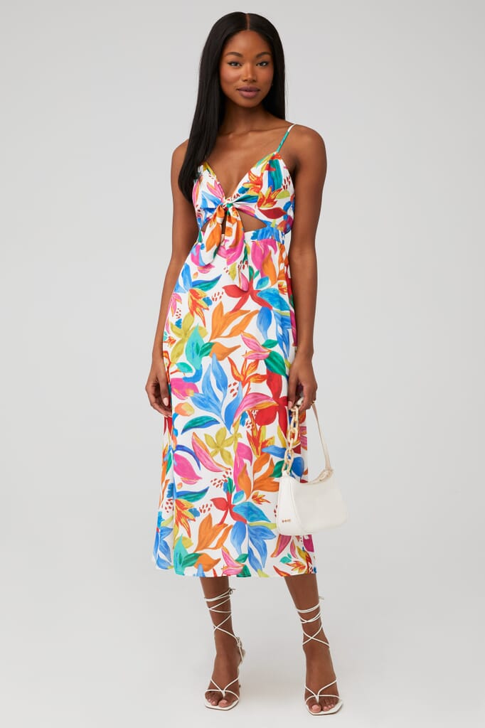 ASTR | Ivanna Dress in Purple Multi Floral| FashionPass