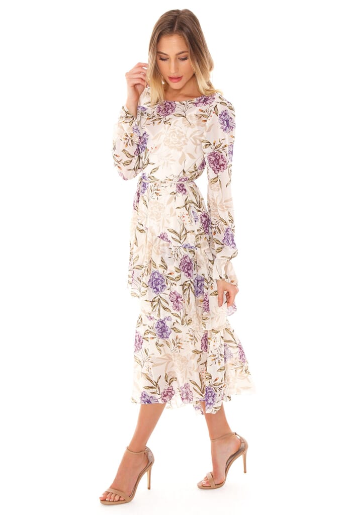 ASTR Mona Dress in Lilac Floral