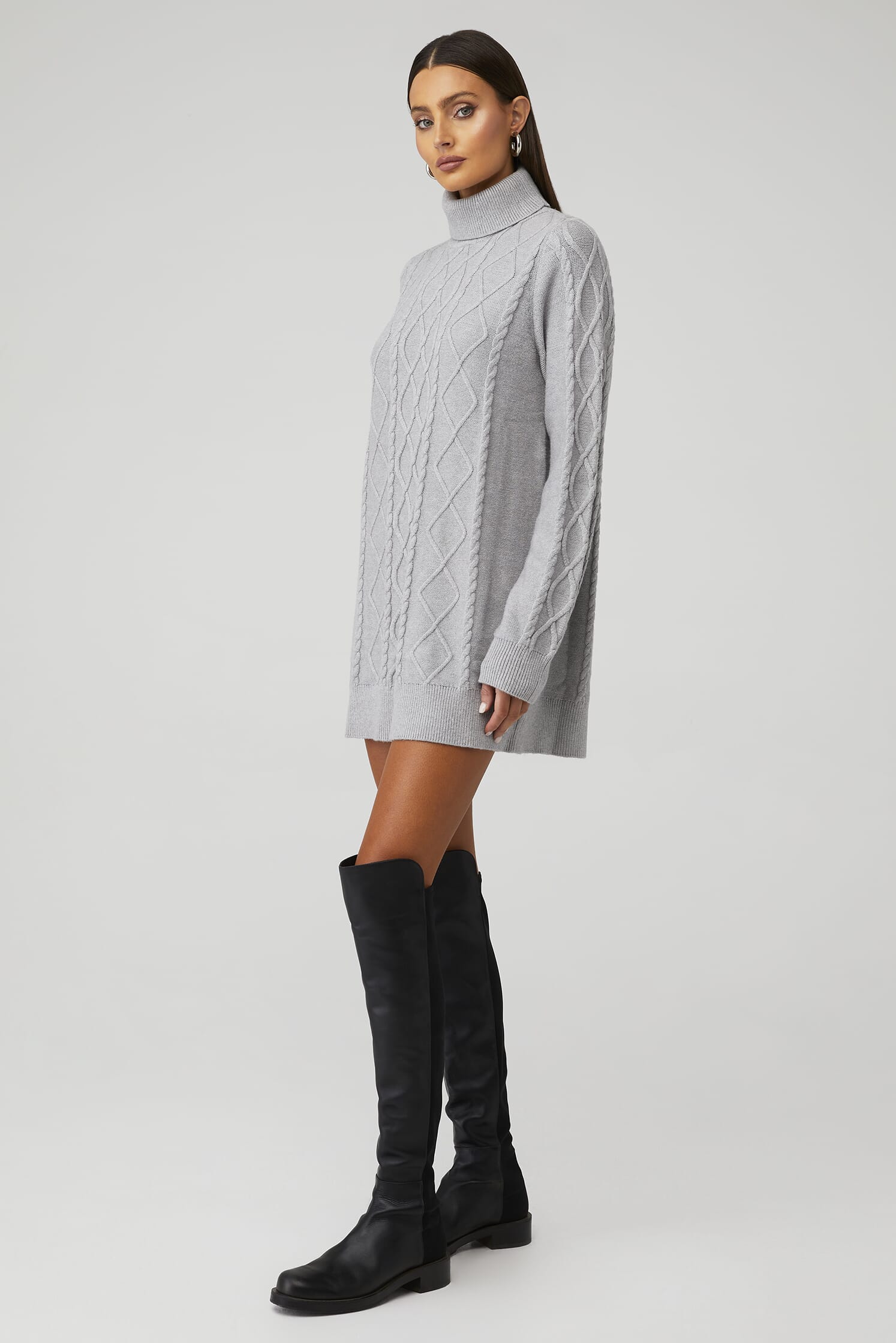 slim fit dress slacks Maxime Knit Sweater Dress