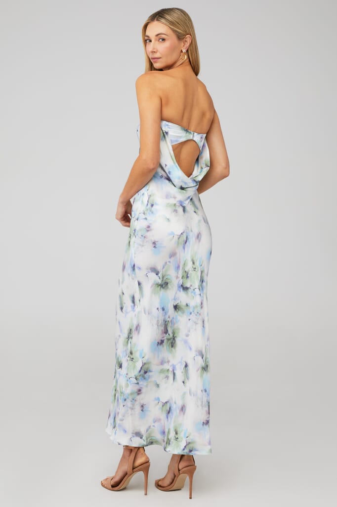 MOON DANCE STRAPLESS DRESS - SAND