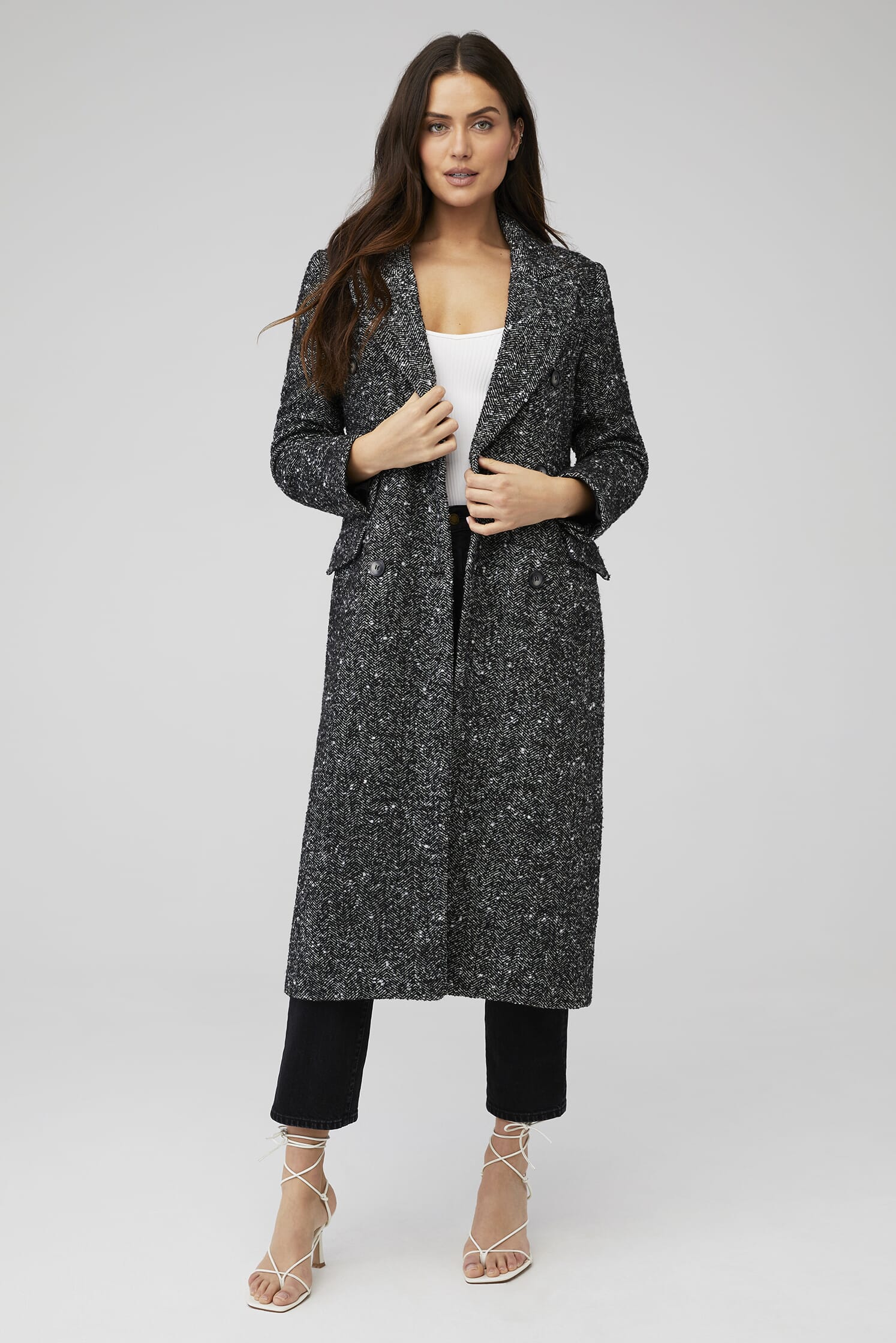 ASTR Morana Coat in Black Bucle FashionPass