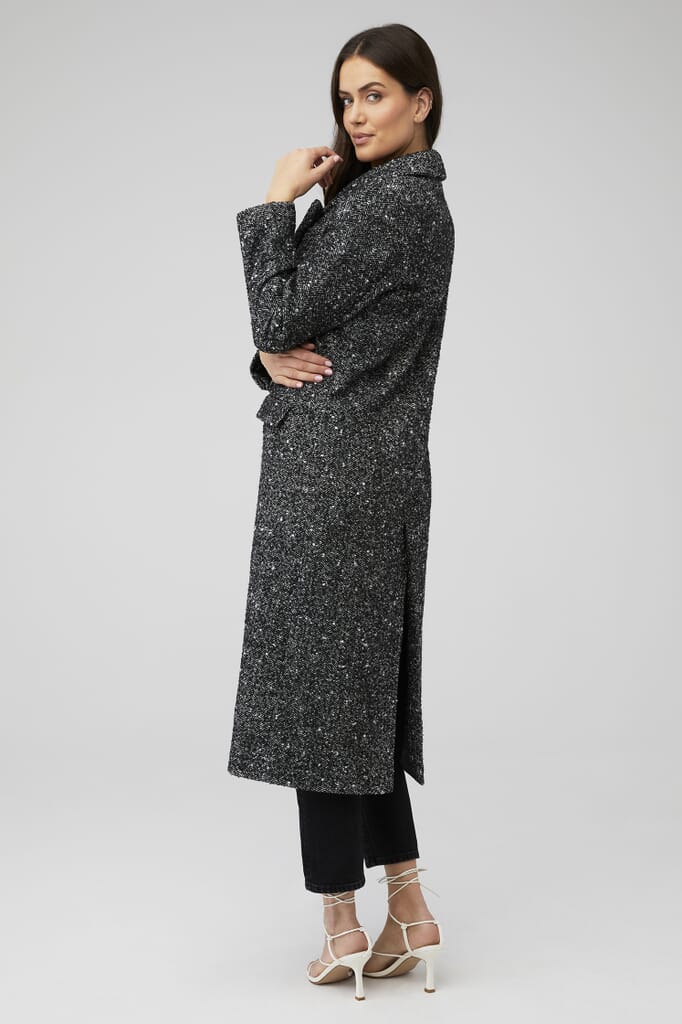 ASTR | Morana Coat in Black Bucle | FashionPass