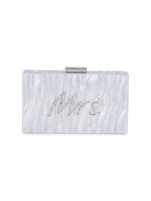 Olga berg best sale silver clutch