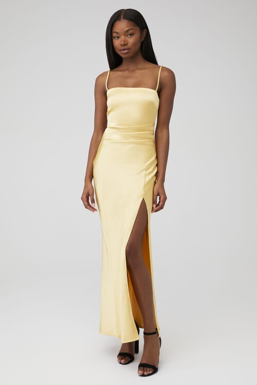 Yellow bec and bridge 2024 dress