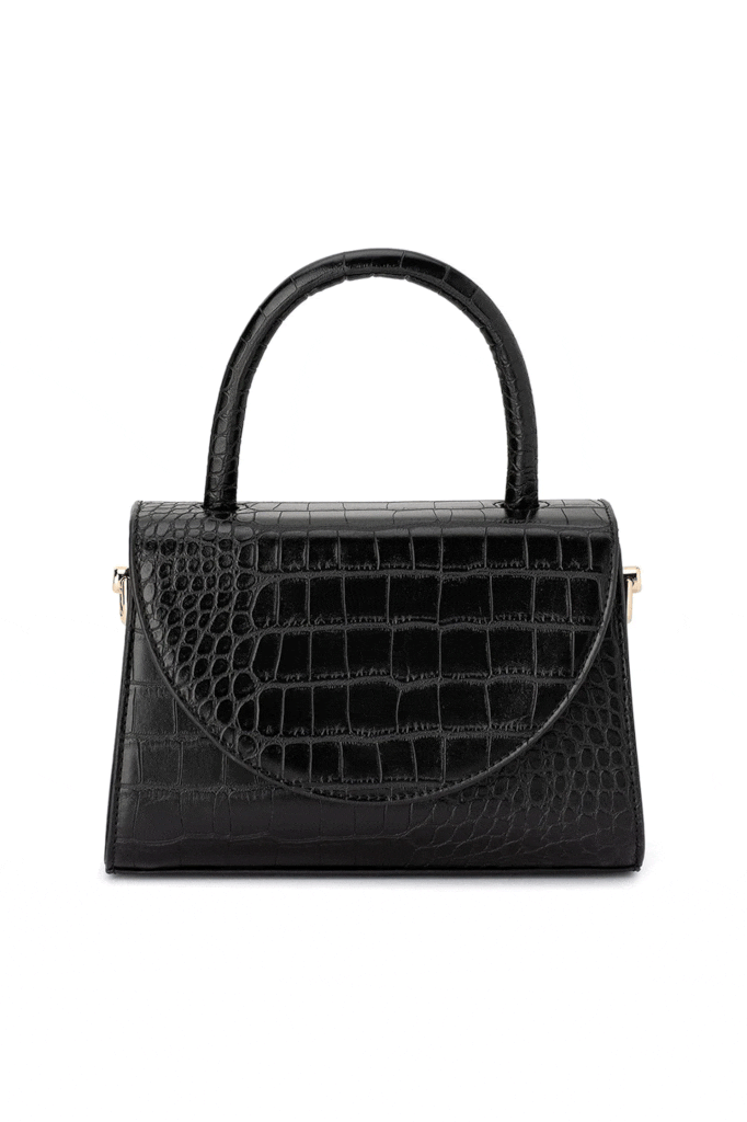 Nadia Top Handle Bag in Black