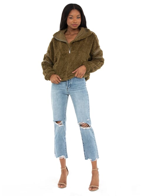 Free People - Nantucket Fleece - Army - Xs