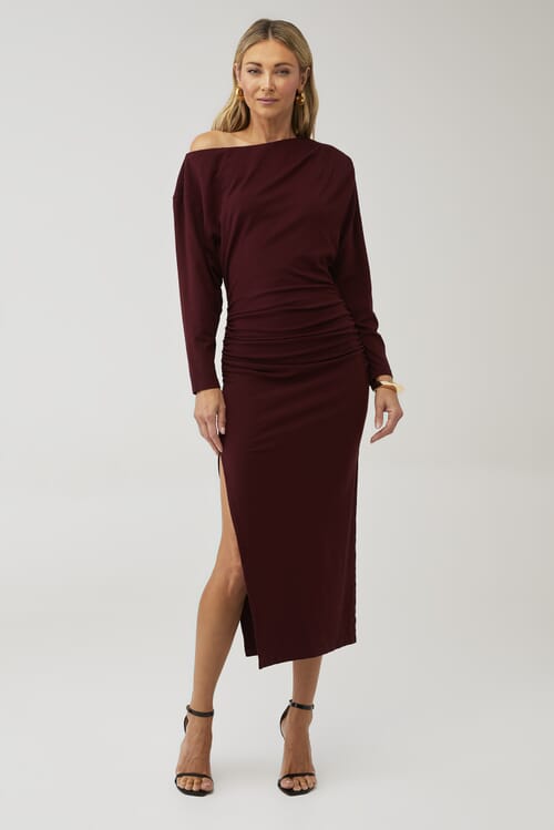 ASTR | Ascella Dress in Wine| FashionPass